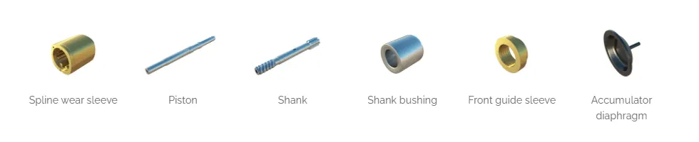 1238K+ Hydraulic Drifter Accessories