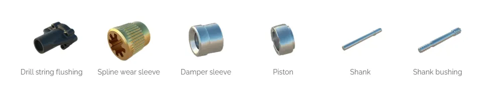 HC109E Hydraulic Rock Drifter Accessories