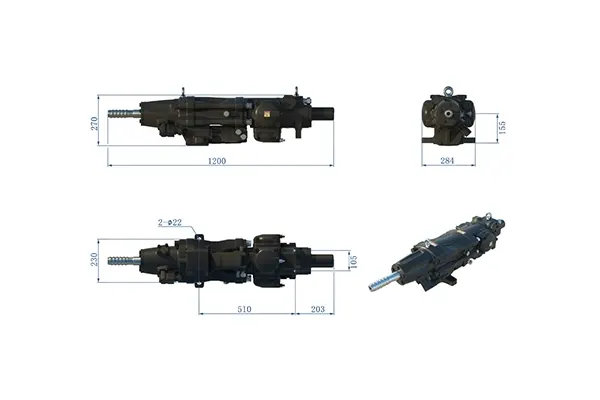 LM16E Hydraulic Drill Drifter-4