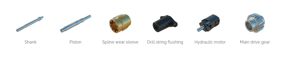 YHD90 Hydraulic Drifter Accessories