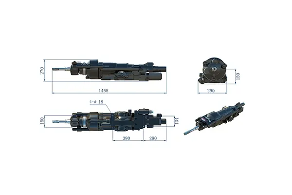 1838MUX Hydraulic Rock Drill Drifter-5