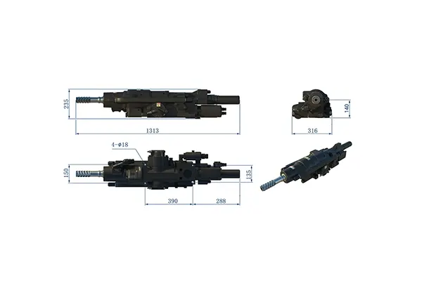 COP1838+ Hydraulic Rock Drill Drifter-5