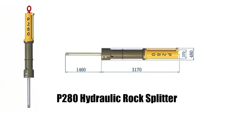 P280 Hydraulic Rock Splitter