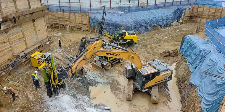 Hydraulic Rock Splitter Excavator Attachment for Sale